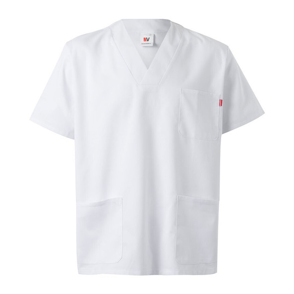 Velilla 36131 - Tunique en sergé (190g/m²) à manches courtes, en polyester (65%) et coton (35%)