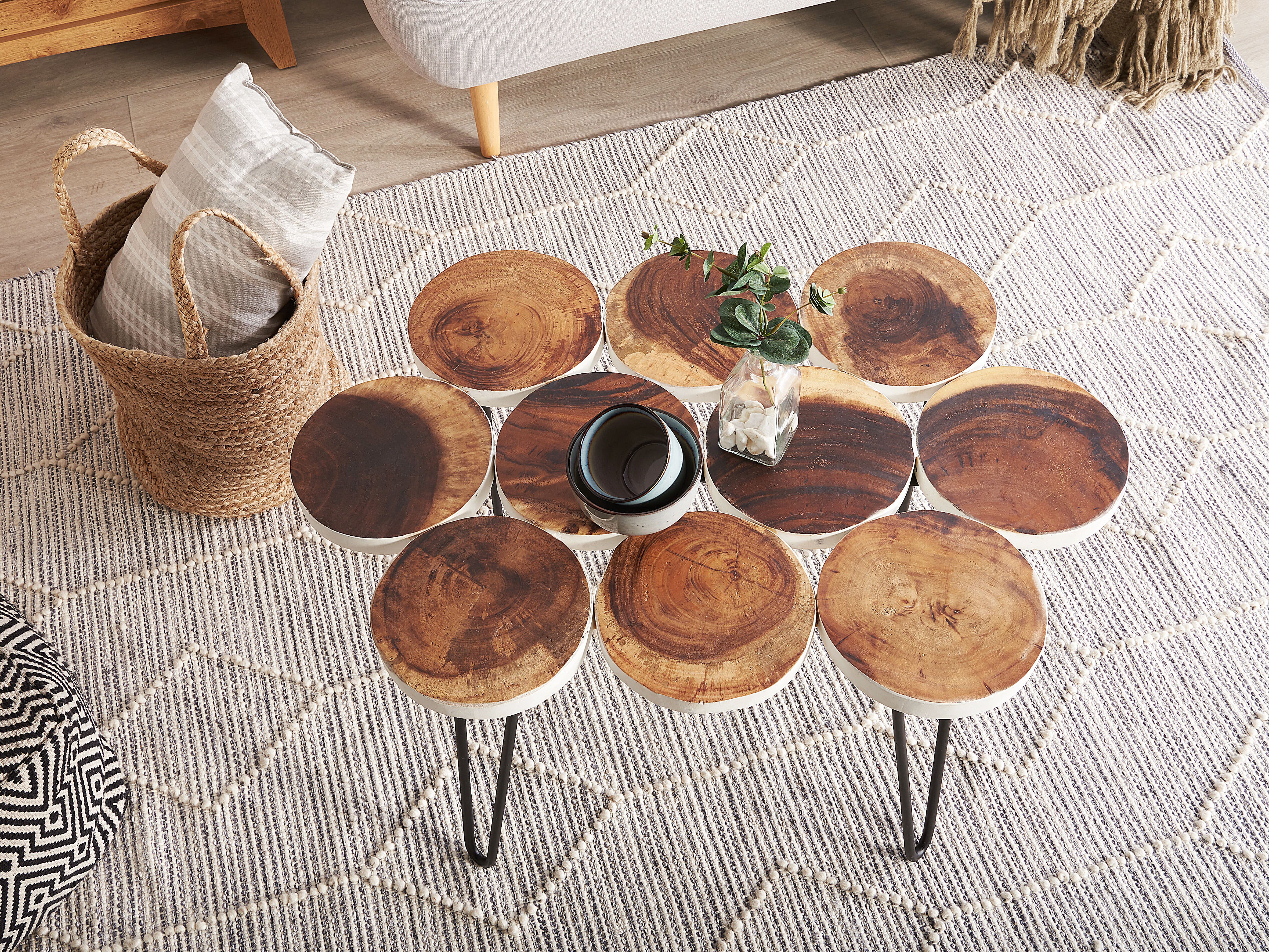 Bijzettafel TIJUANA Hout Bruin