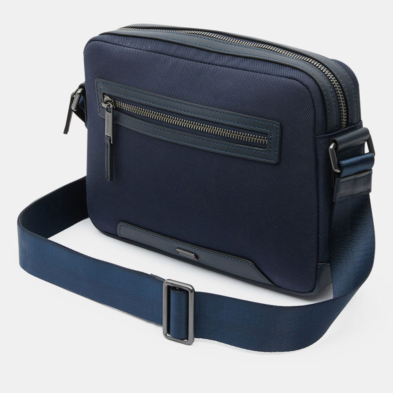 Hackett London Sac Besace bleu moyen - 27x19x7 cm