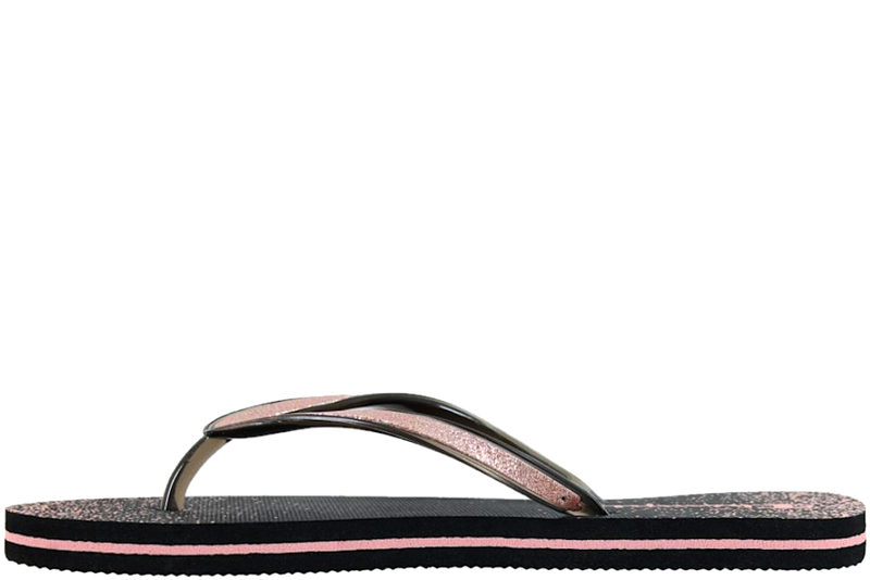CHAMPION SLIDE SLIPPERS I SORT EVA MED GLIMMER
