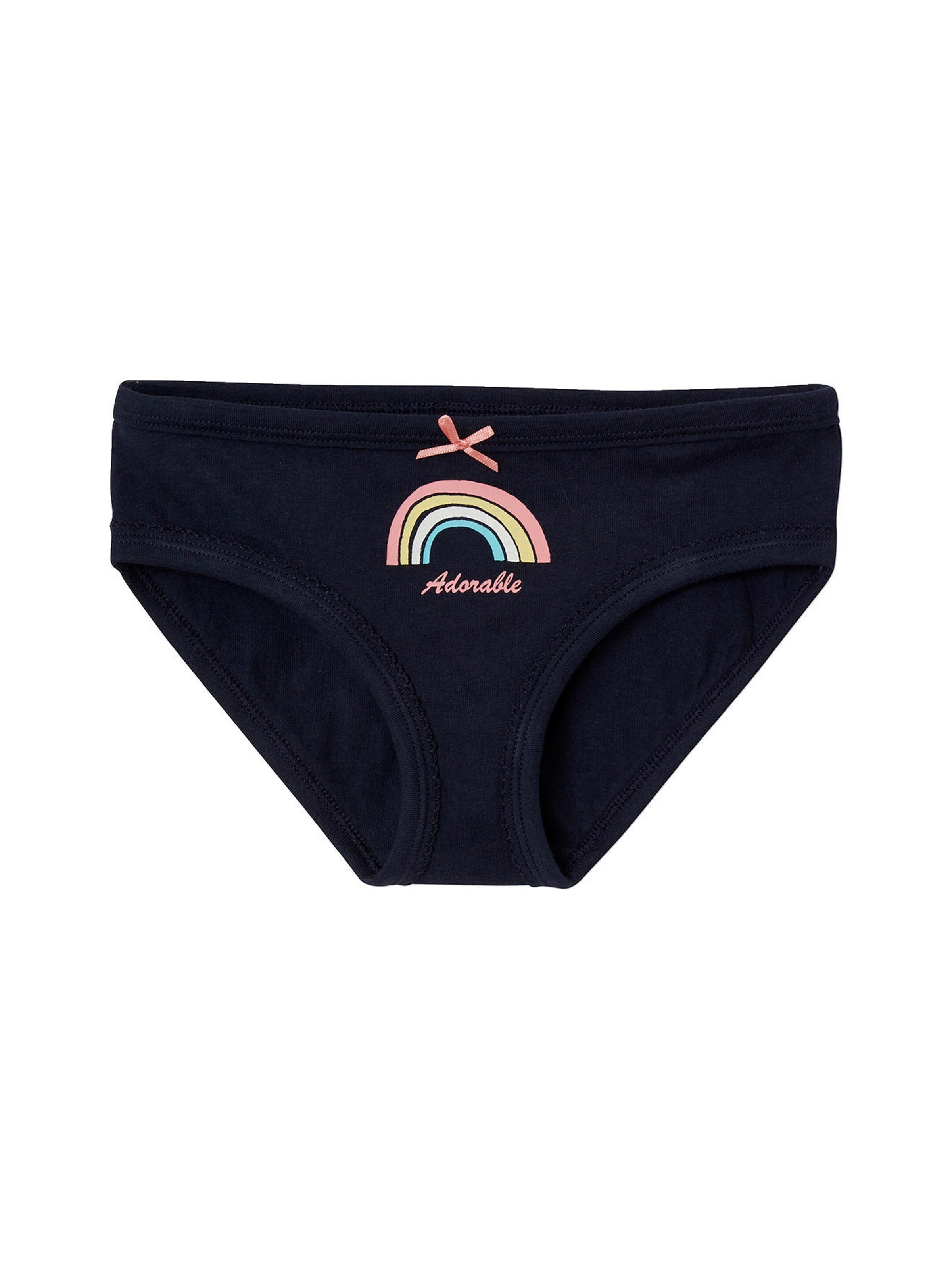 Vertbaudet 7er-Pack Mädchen Slips mehrfarbig gestreift/regenbogen