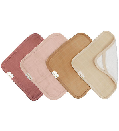 Fabelab Waschlappen - 4er-Pack - 22x22 cm - Dusty Rose Mix