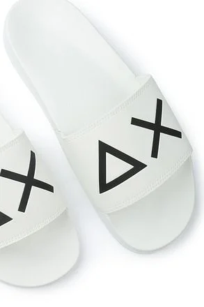 Sun68 Slippers Logo Bianco Wit X35102-01 kopen
