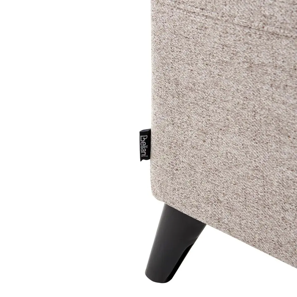 SELVIK - Relaxfauteuil - Taupe - Stof