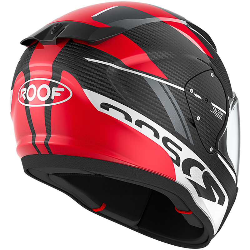 Roof - Casque RO200 Carbon Falcon Noir / Rouge / Blanc