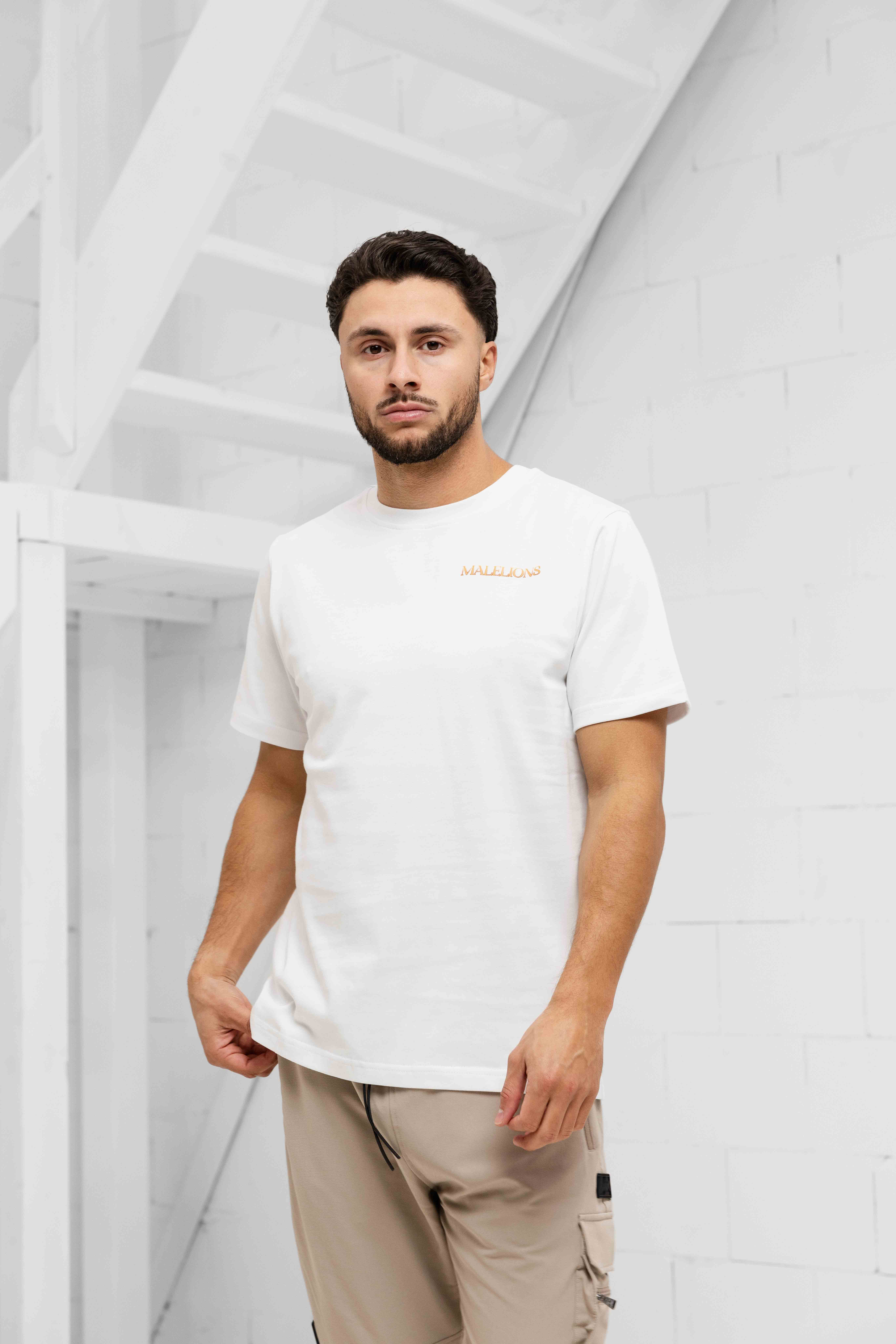 Malelions Amazon T-Shirt Heren Wit