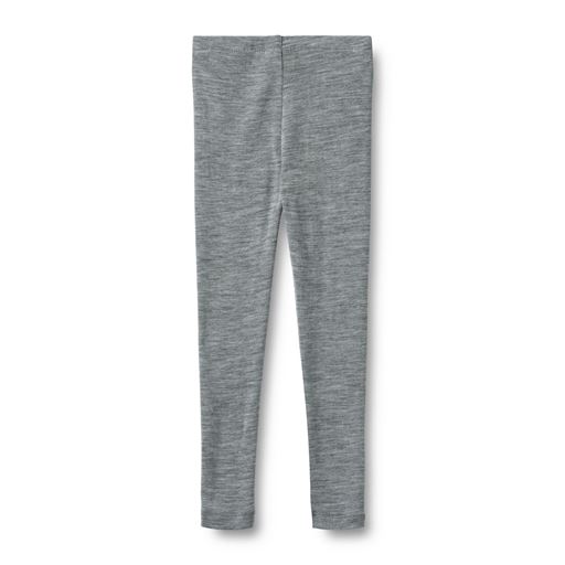 Wheat Agi Wool Leggings, Melange Grey, 122 cm