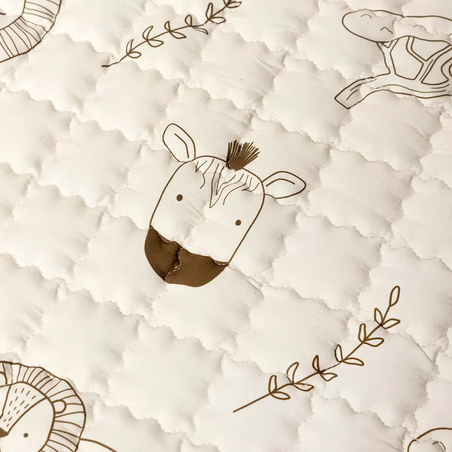 Hakuna Matte Gesteppte Krabbeldecke – Safari Tiere