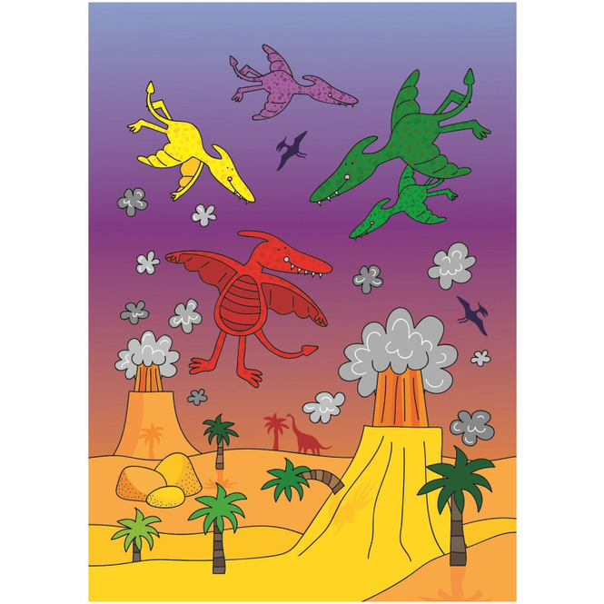 Malblock - Water Magic - Dinosaurier