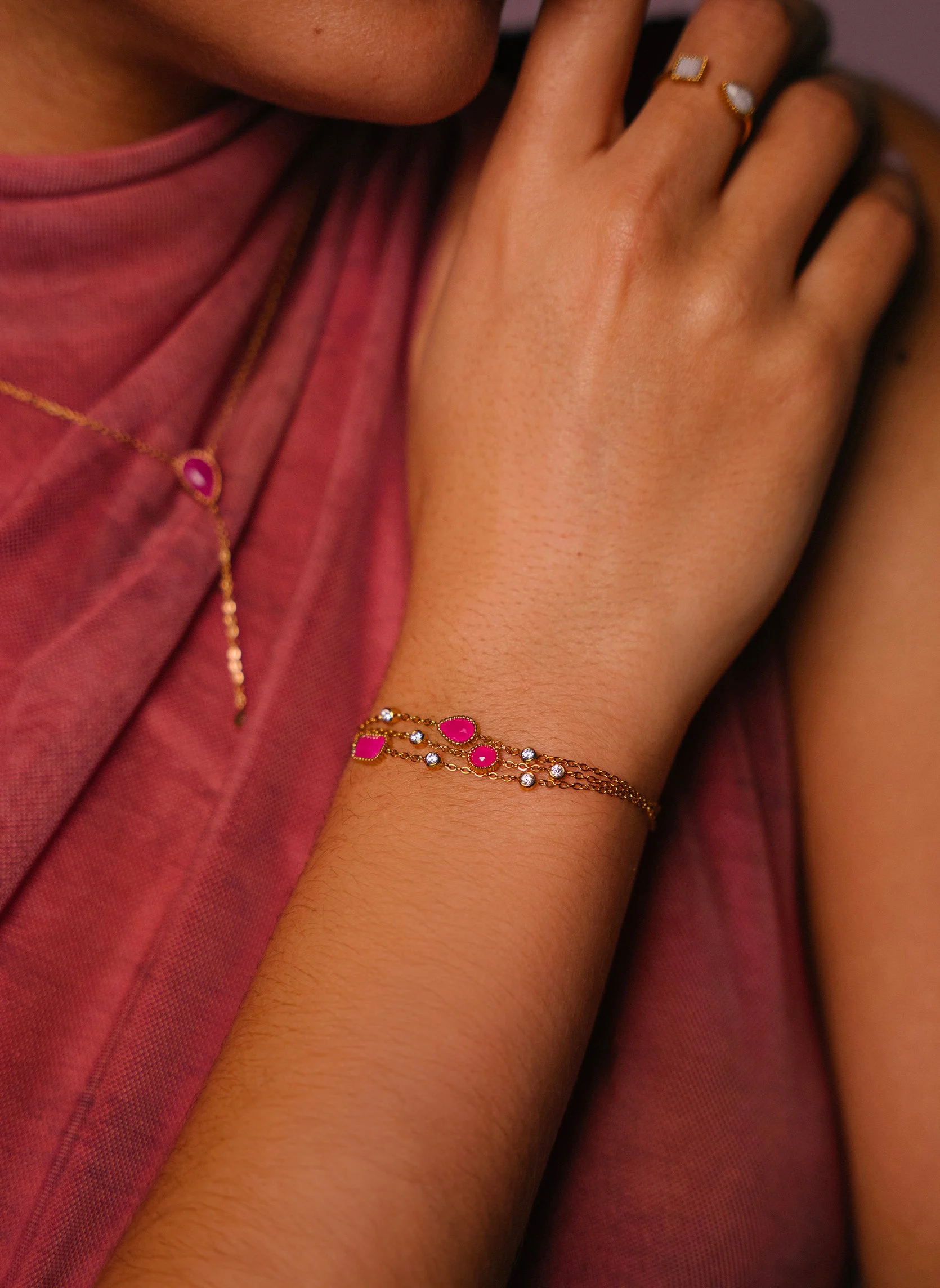 HERA - Bracelet chaîne hera | Vert