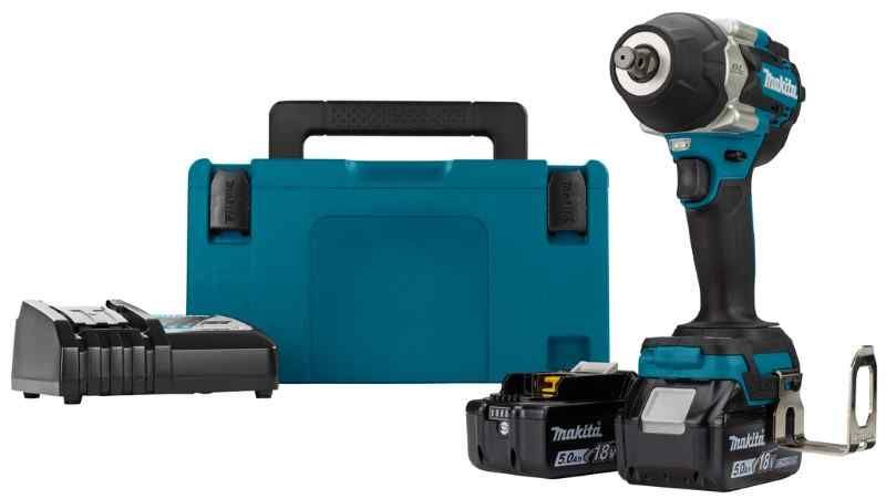 Makita DTW700RTJ 18V Li-ion accu slagmoersleutel set (2x5.0 Ah) in Mbox - 1/2