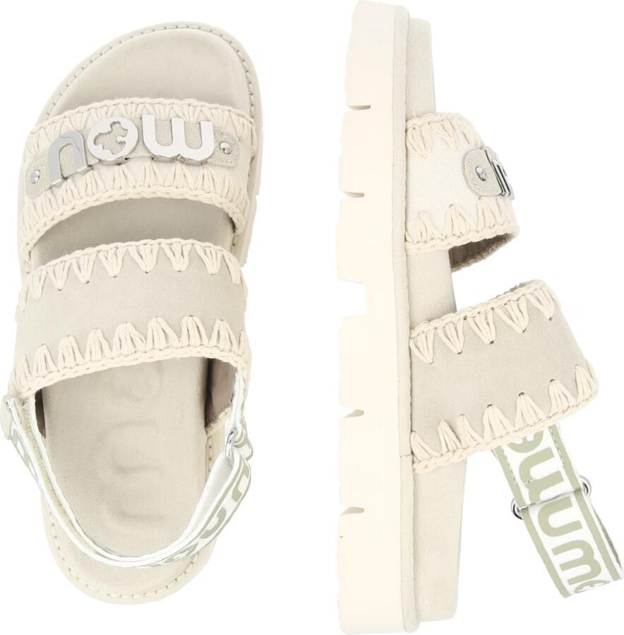 MOU Dames Bio Sandal Maat: 40 Materiaal: Suède Kleur: Grijs