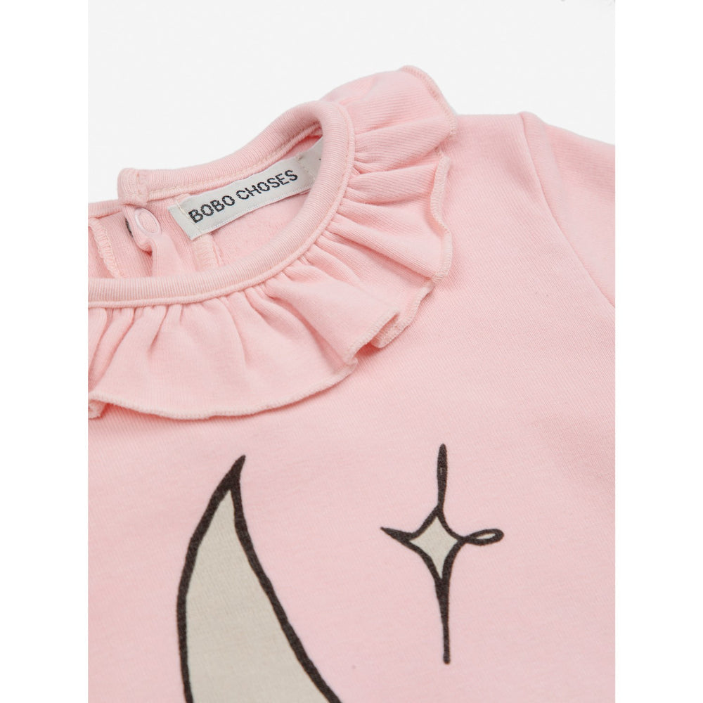 Køb Bobo Choses Light Pink Beneath The Moon Ruffle Body