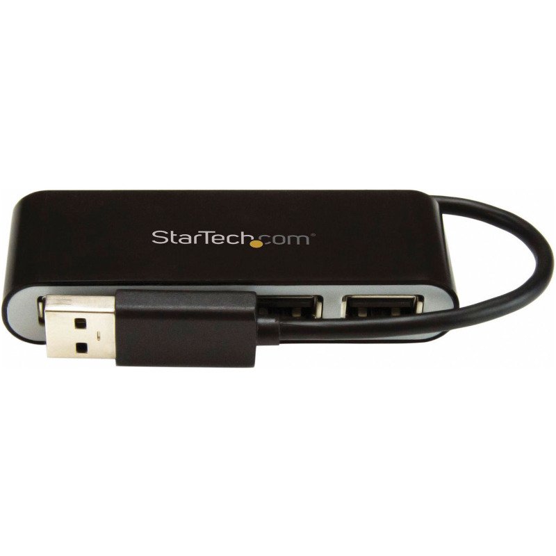 Hub USB 2.0 portable à 4 ports avec câble intégré StarTech
