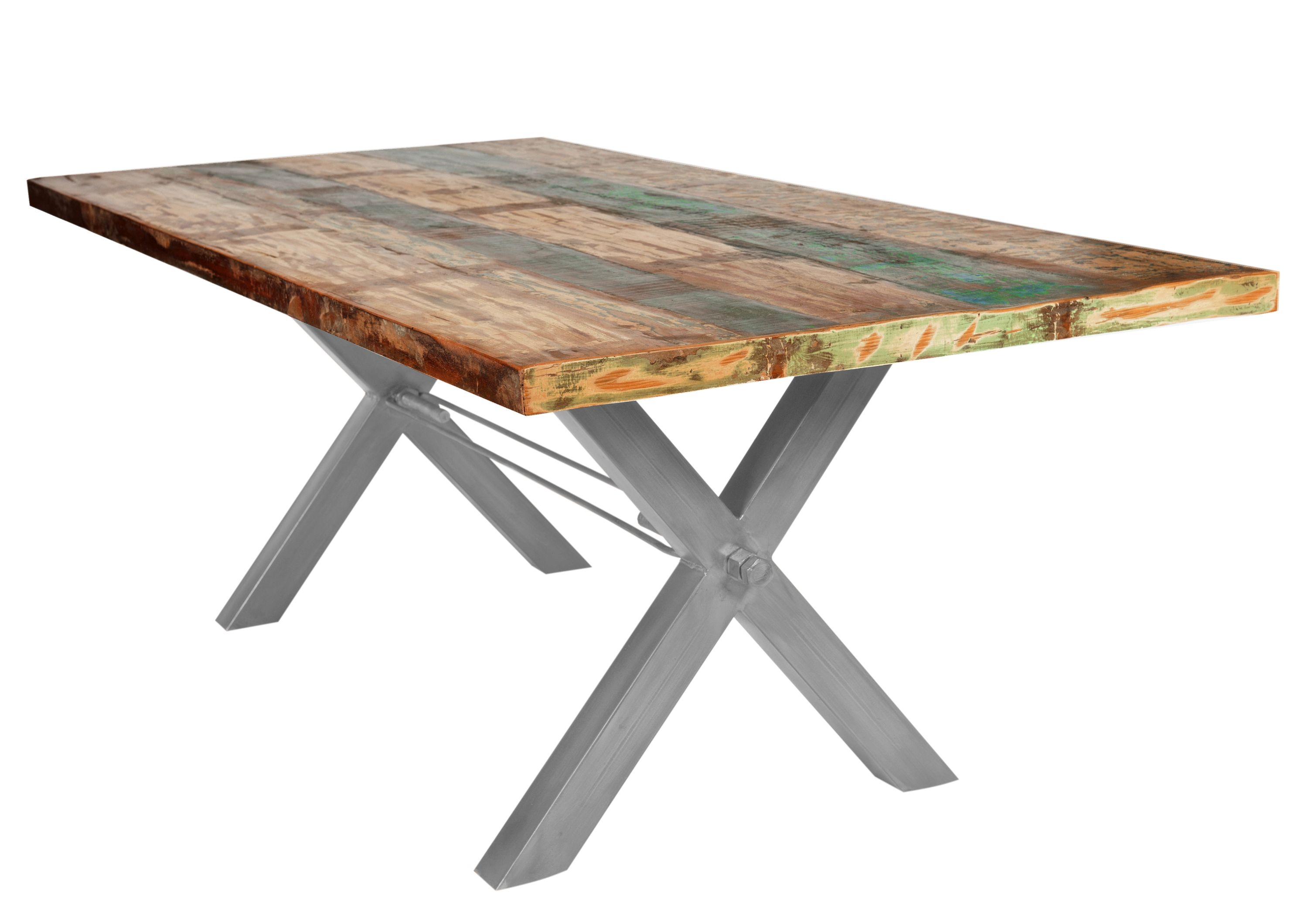 Tisch 180x100cm Altholz bunt Esstisch Küchentisch Speisetisch Wohnzimmer Küche