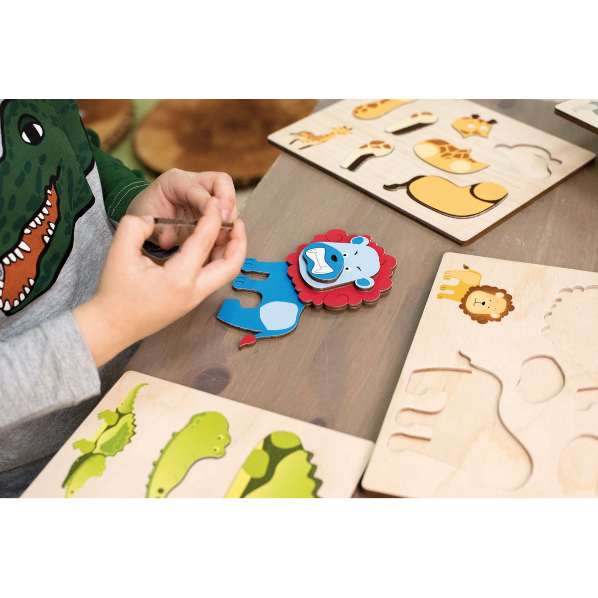 EDUPLAY Magnetpuzzle Wildtiere