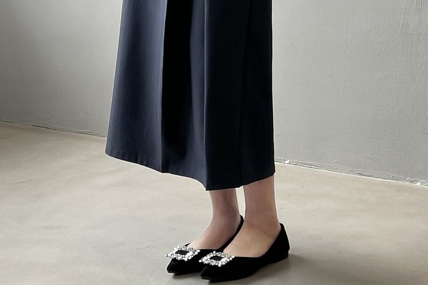 Keiko Girl - Hoge taille effen midi A-lijn rok