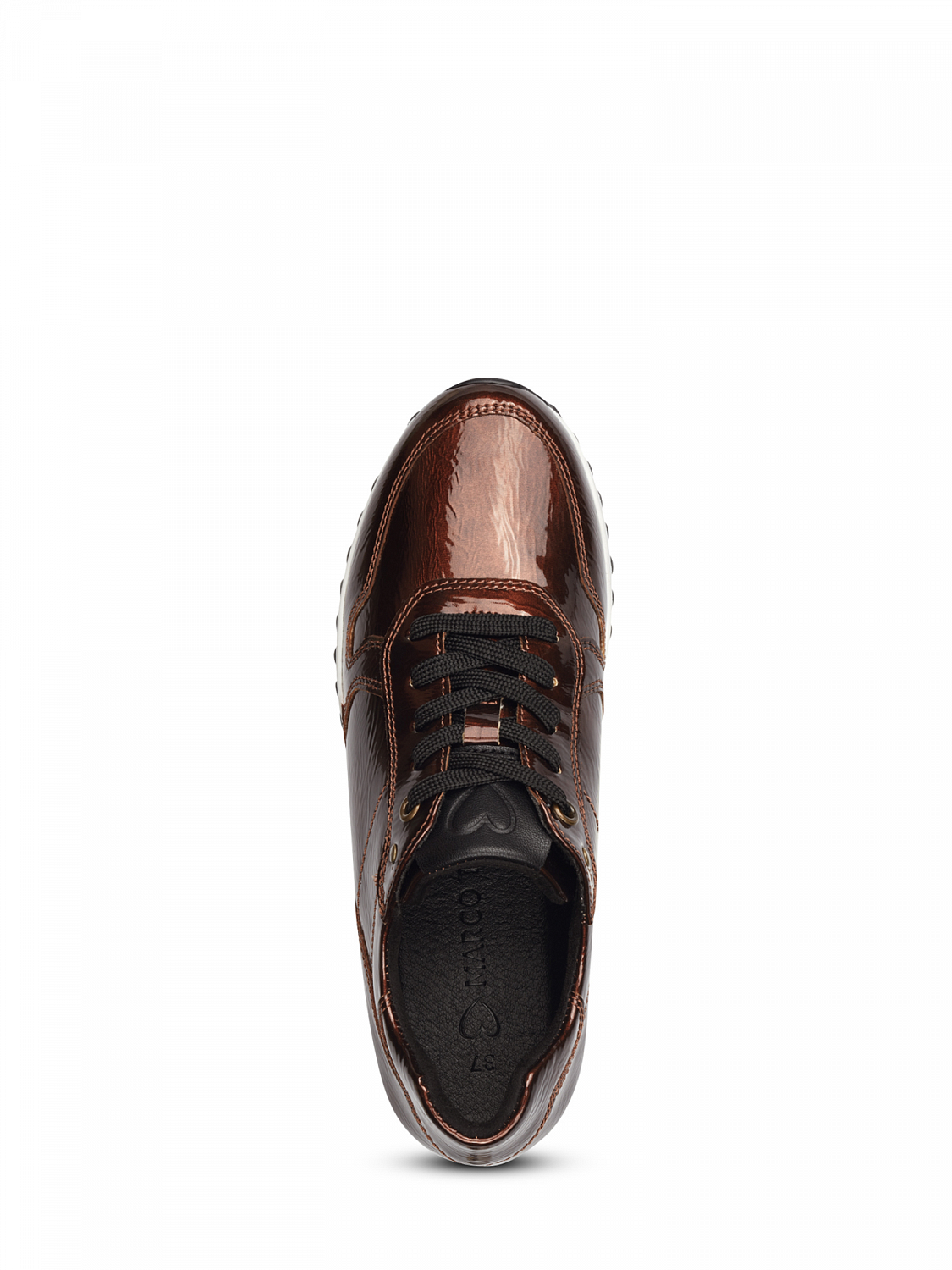 Marco Tozzi Patent Bronce Sneaker