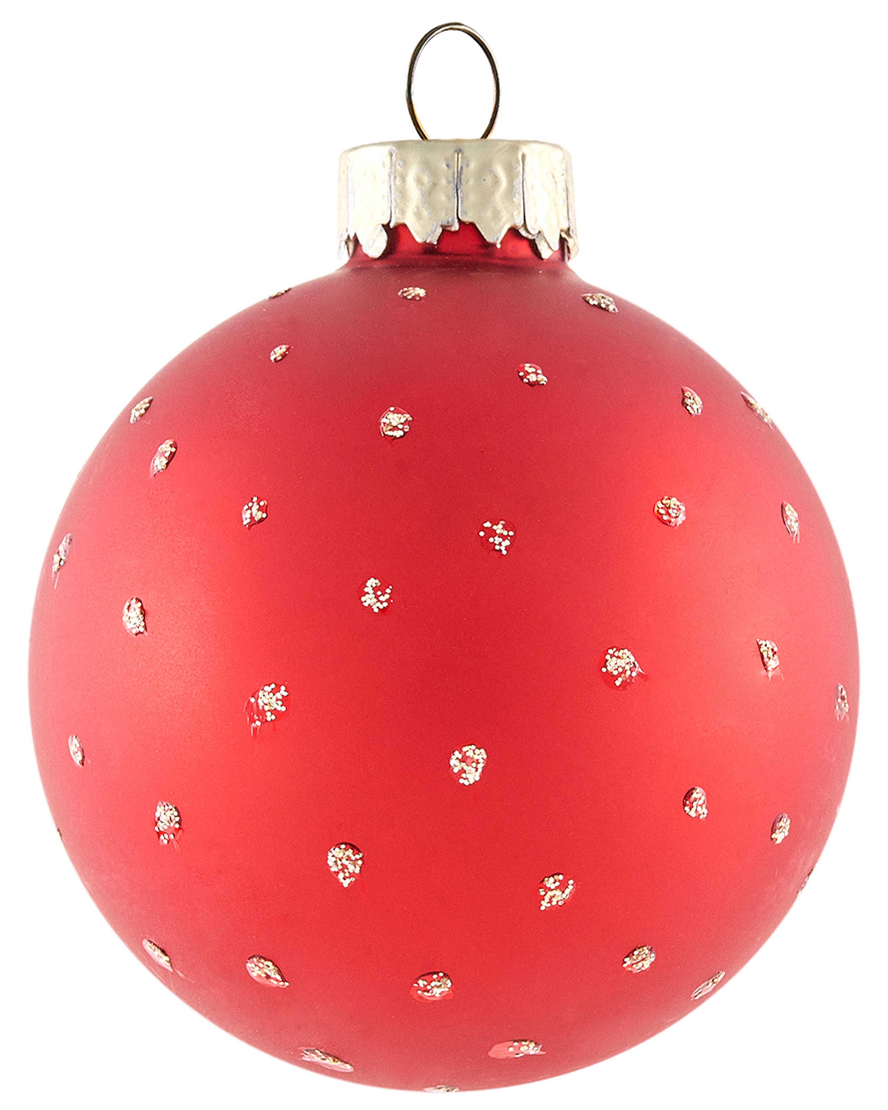 Set van 70 kerstballen TWINKLE Glas Rood/groen