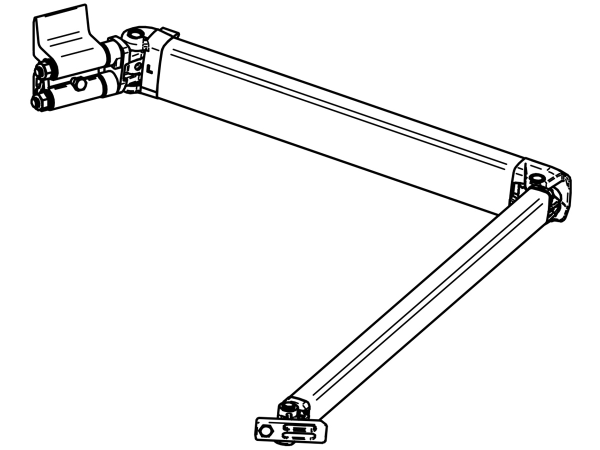 Thule Omnistor knikarm links 4900 400-450