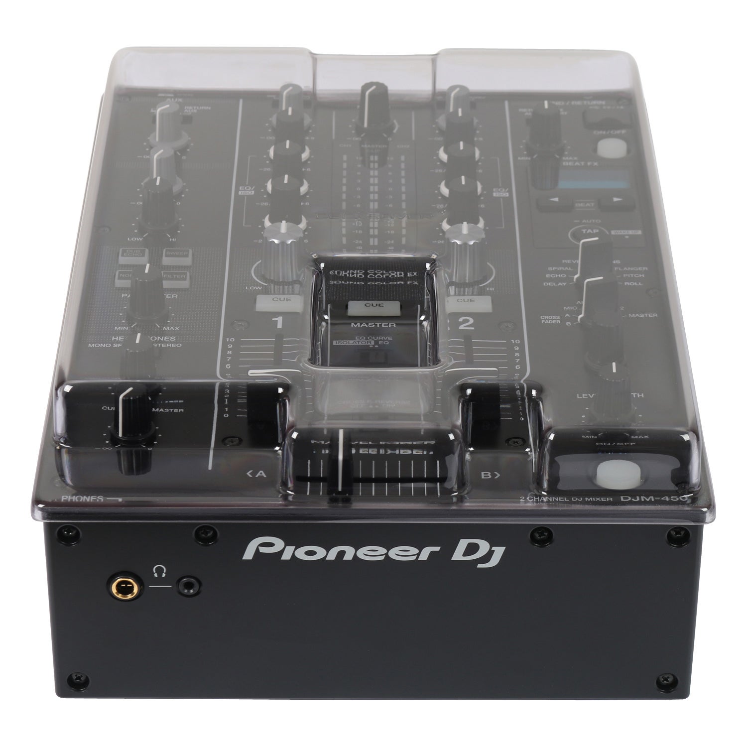 Pioneer DJ DJM-450 DJ-mixer + stofkap