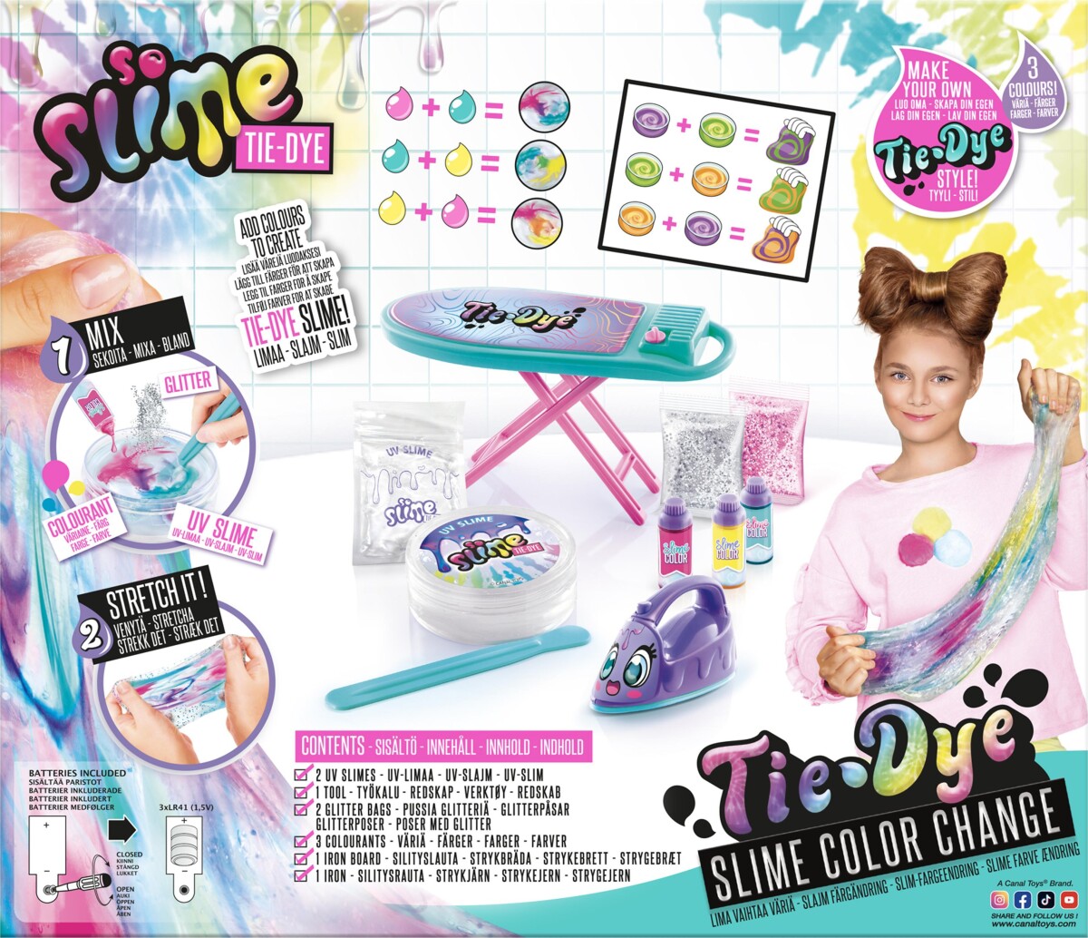 So Slime - Tie Dye Strygejern Og Strygebræt
