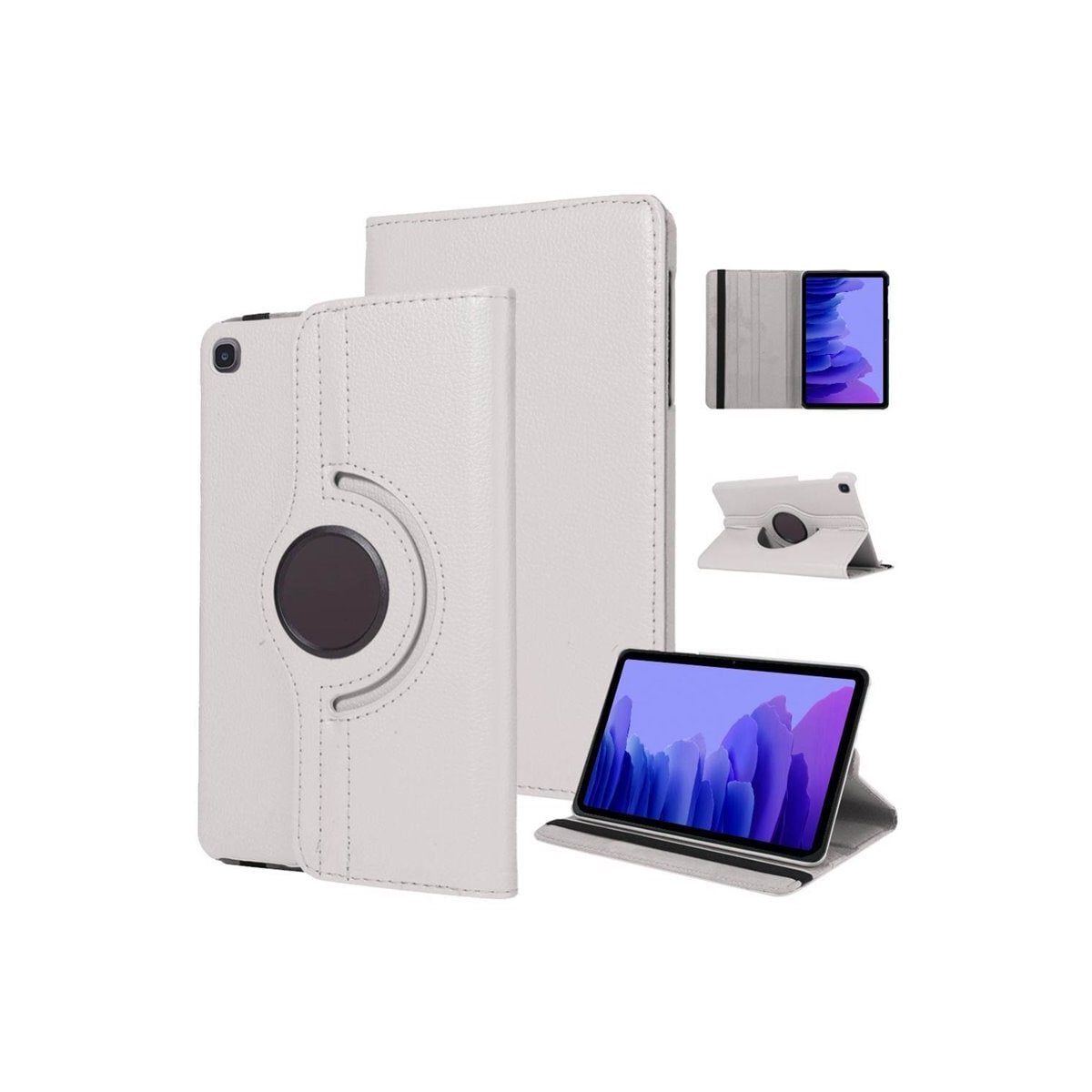 360° roterbar deksel Samsung Galaxy Tab A7 10.4  - Hvit