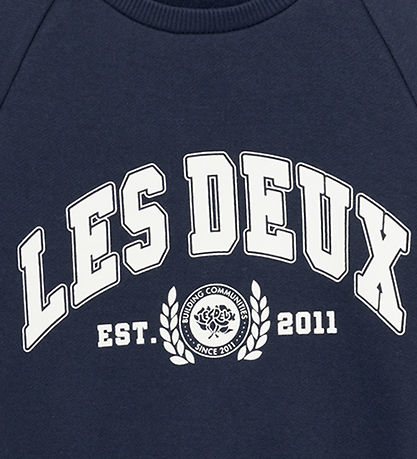 Les Deux Sweatshirt - Universität - Dark Navy/Light Ivory