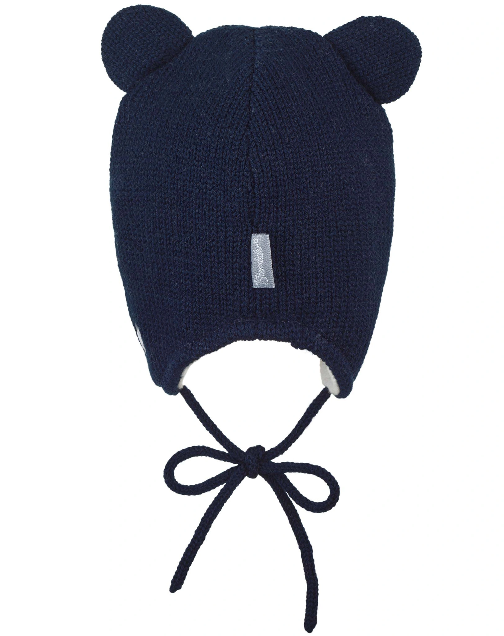 Wintermütze BÄR mit Innenfleece zum Binden in mari