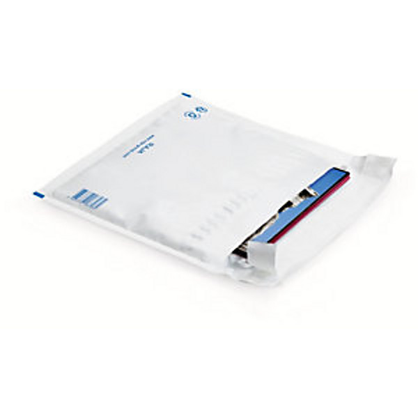 RAJA Enveloppe plastique matelassée à bulles d'air - 15 x 21 cm - Blanc - lot de 100