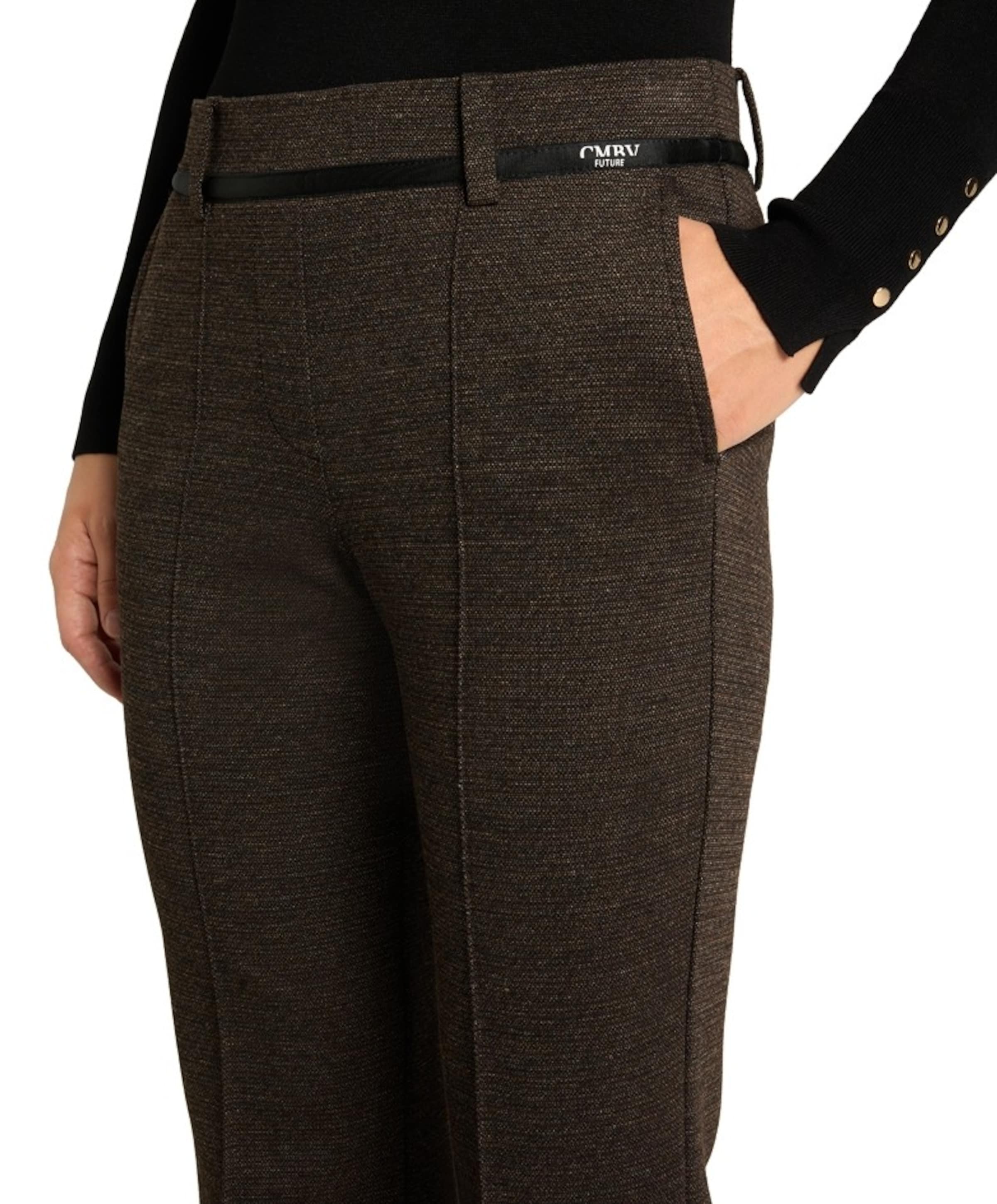 Cambio Francoise cropped dames broek bruin