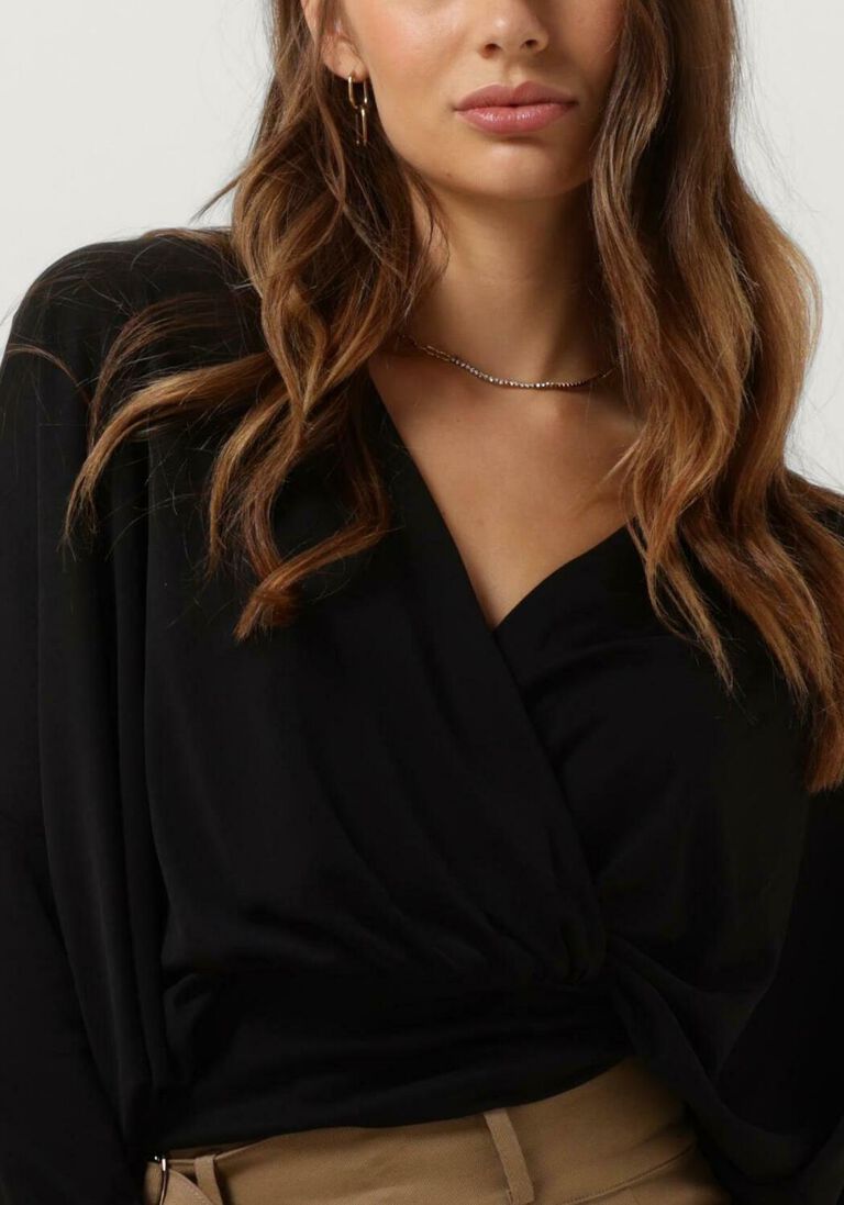 MINUS zwarte minus blouse gasia modal wrap