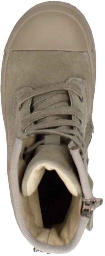 Shoesme Veterschoen hoog taupe