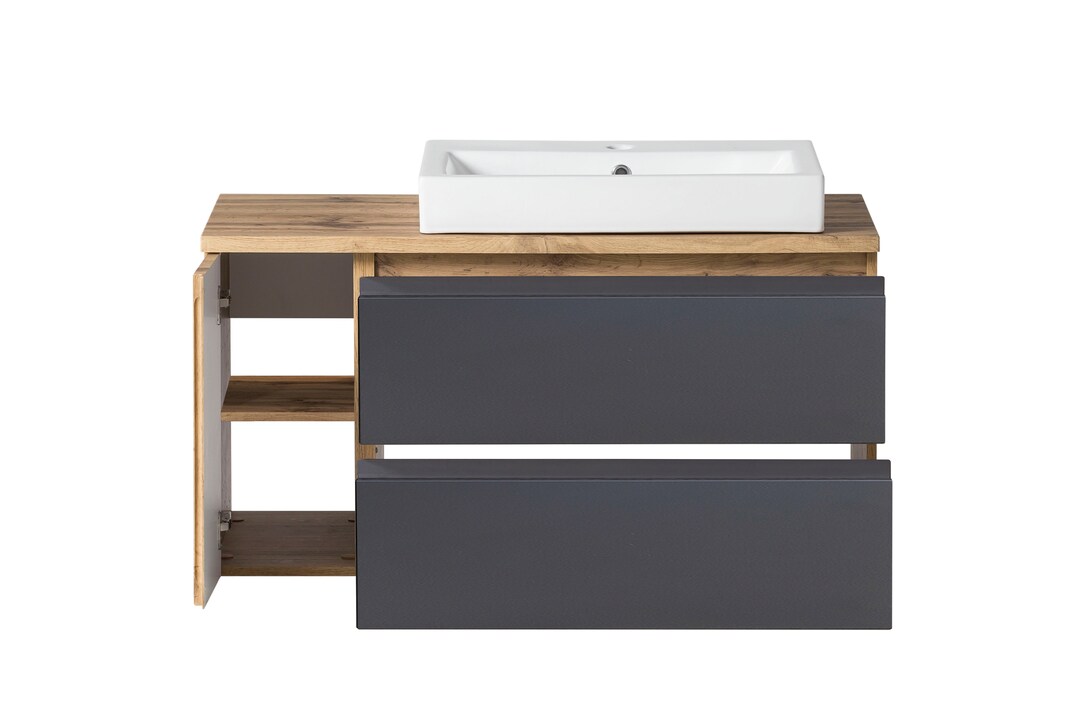 Bad-Waschtischkombination GENT grau 105cm