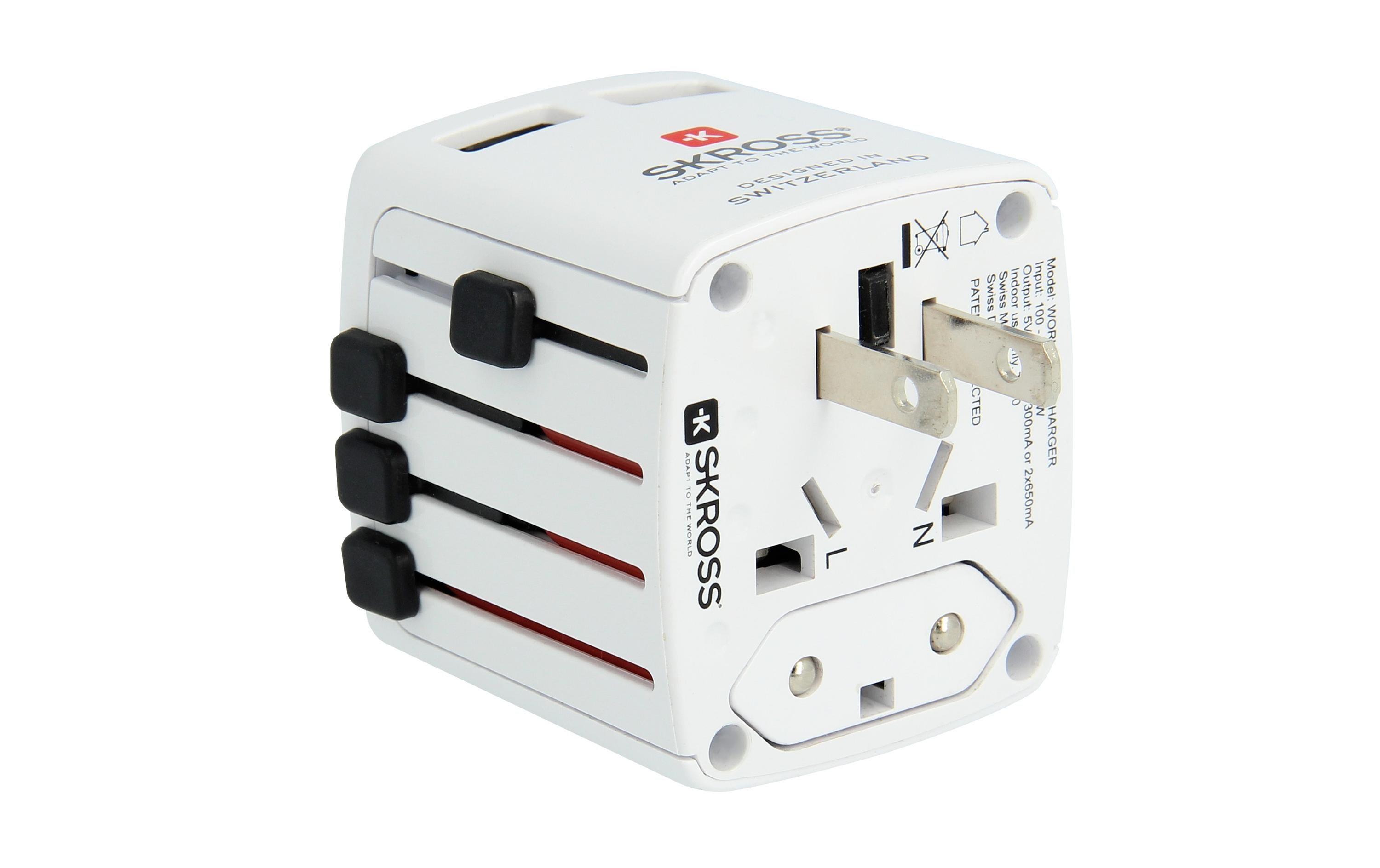 Reisenetzteil World Dual USB ChargerWorld 2x USB-A-Ladegerät