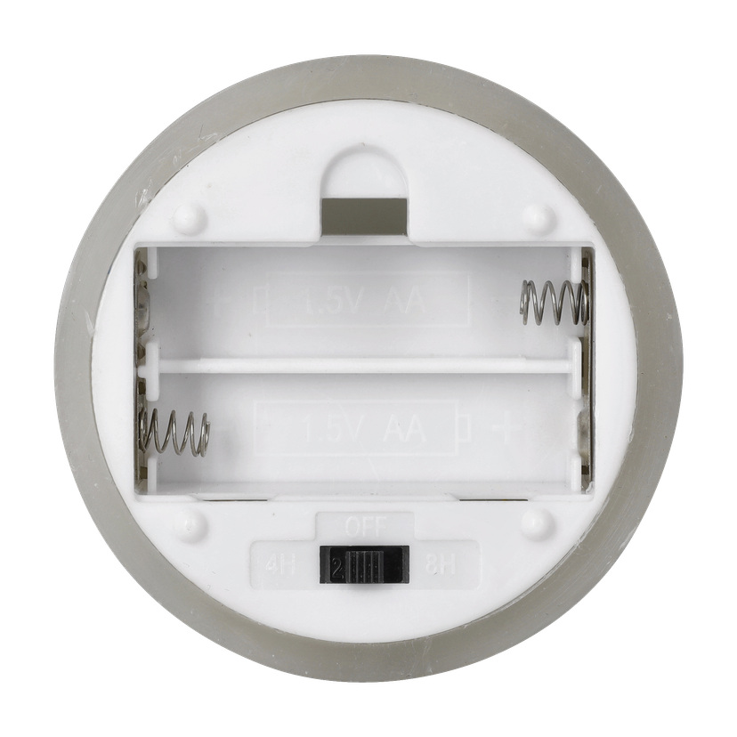 Kubbelys med flamme som flakker LED 15 cm