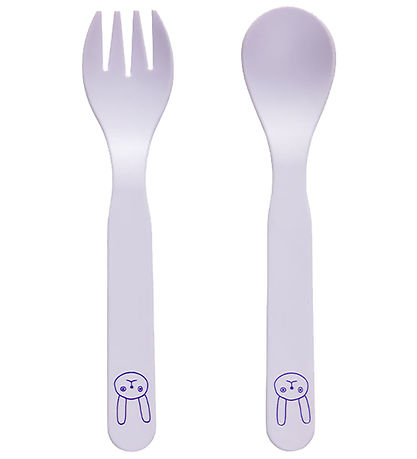 OYOY Kinderbesteck - Biokunststoff - 2 Teile - Pullo - Lavender