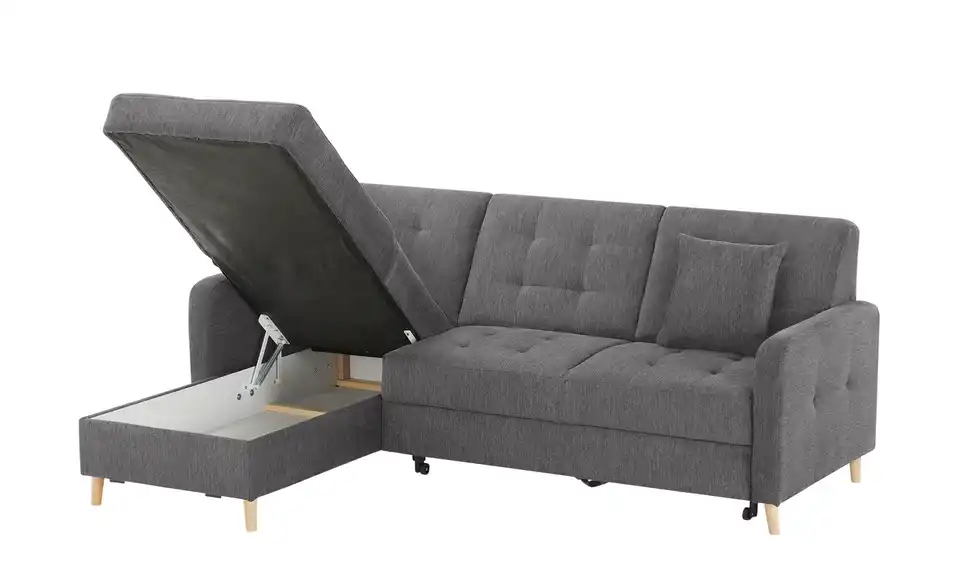 Ecksofa Venus Anthrazit links