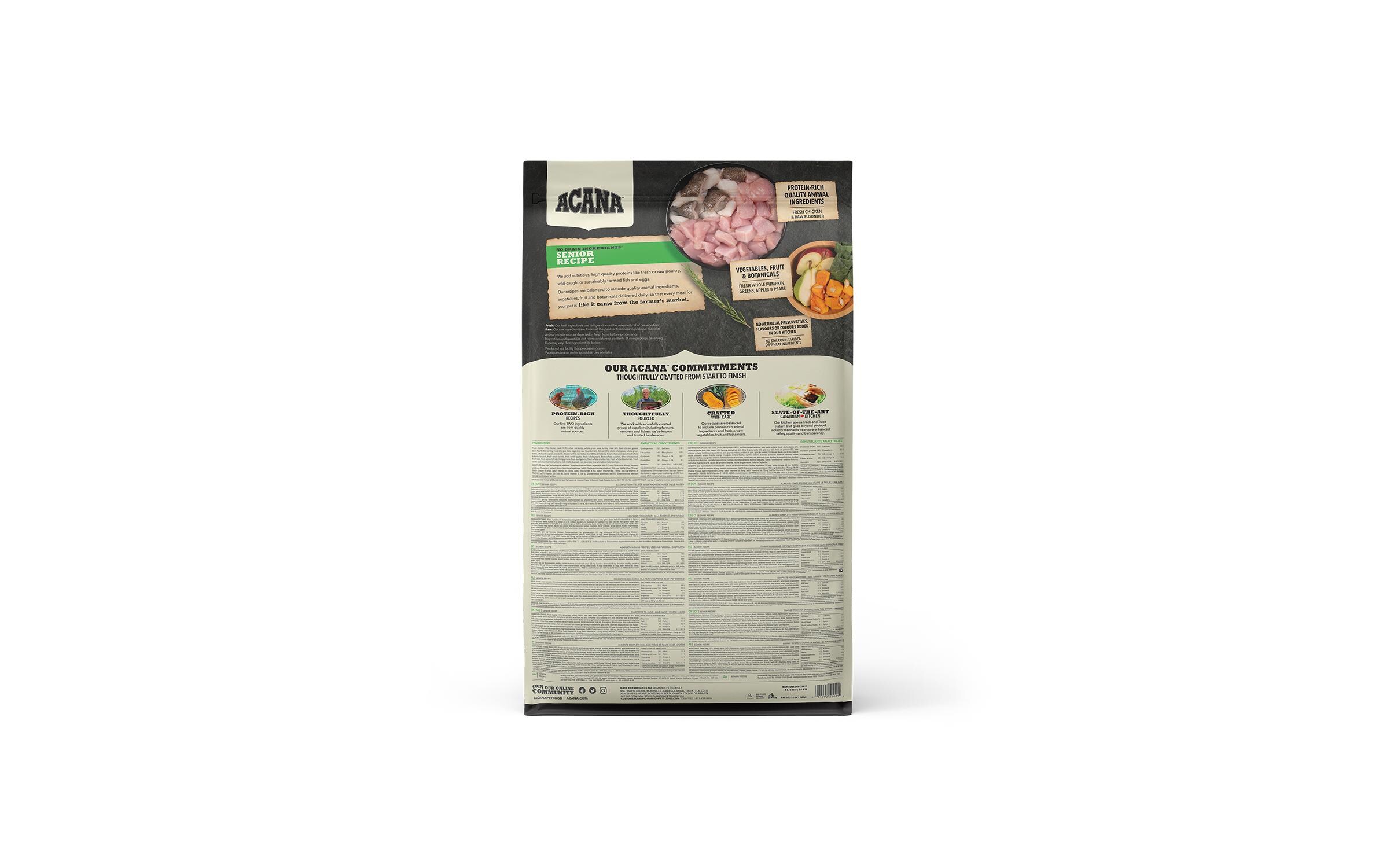 Trockenfutter Senior Recipe 11.4 kgTrockenfutter für ältere Hunde aller Rassen