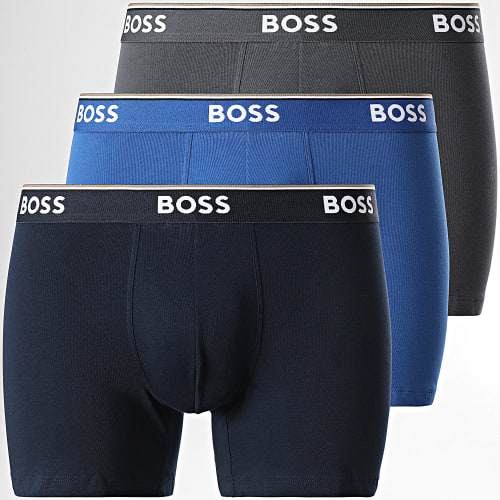 Lot De 3 Boxers 50475282 Bleu Roi Bleu Marine Gris Anthracite