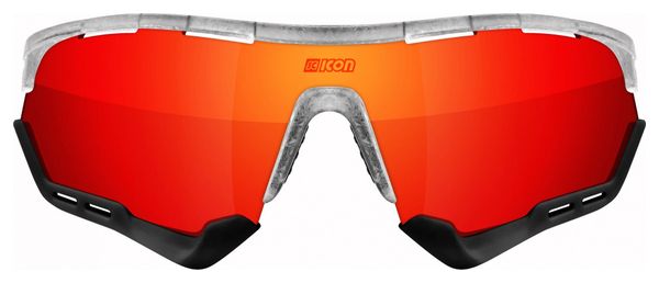 Scicon Sports Aerotech SCN PP XXL Lunettes De Soleil De Performance Sportive (Scnpp Multimorror Rouge/Matt Gelé)
