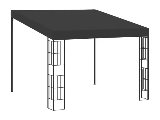Belvédère mural 3x3 m Anthracite Tissu