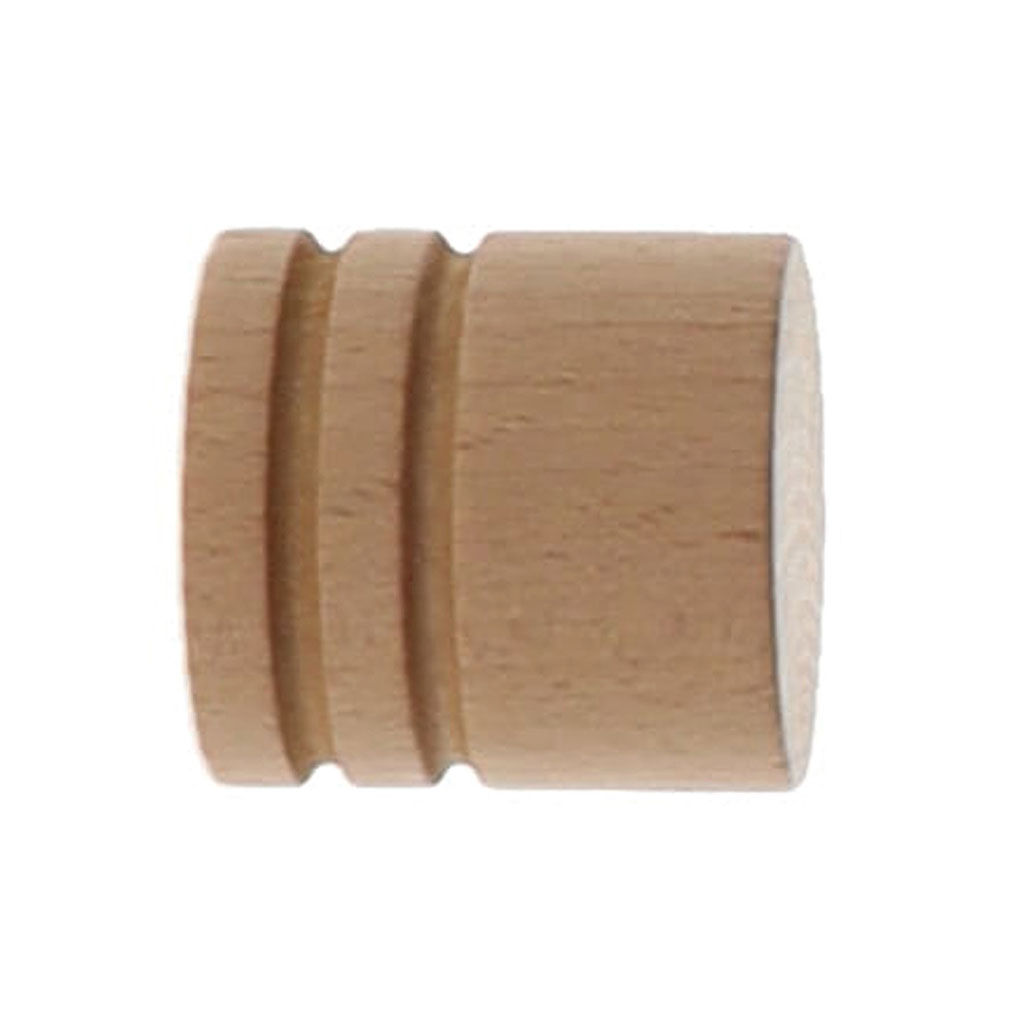 Lot de 2 embouts BOUCHON naturel vernis D28mm