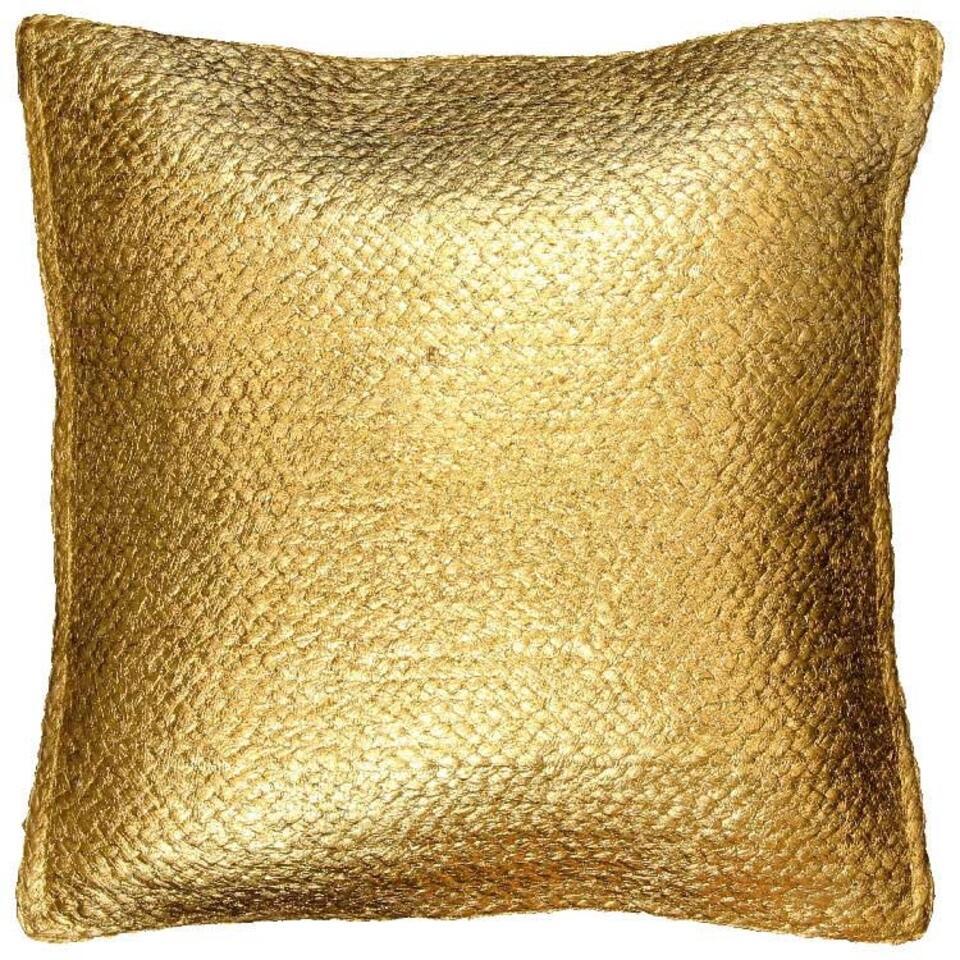 Unique Living - Kussen Metallic - 45x45cm - Goud