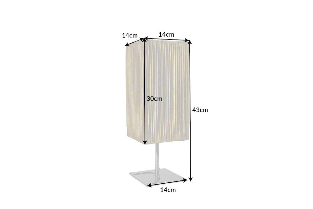 Moderne Designer Tischlampe PARIS 43cm gold Tischleuchte