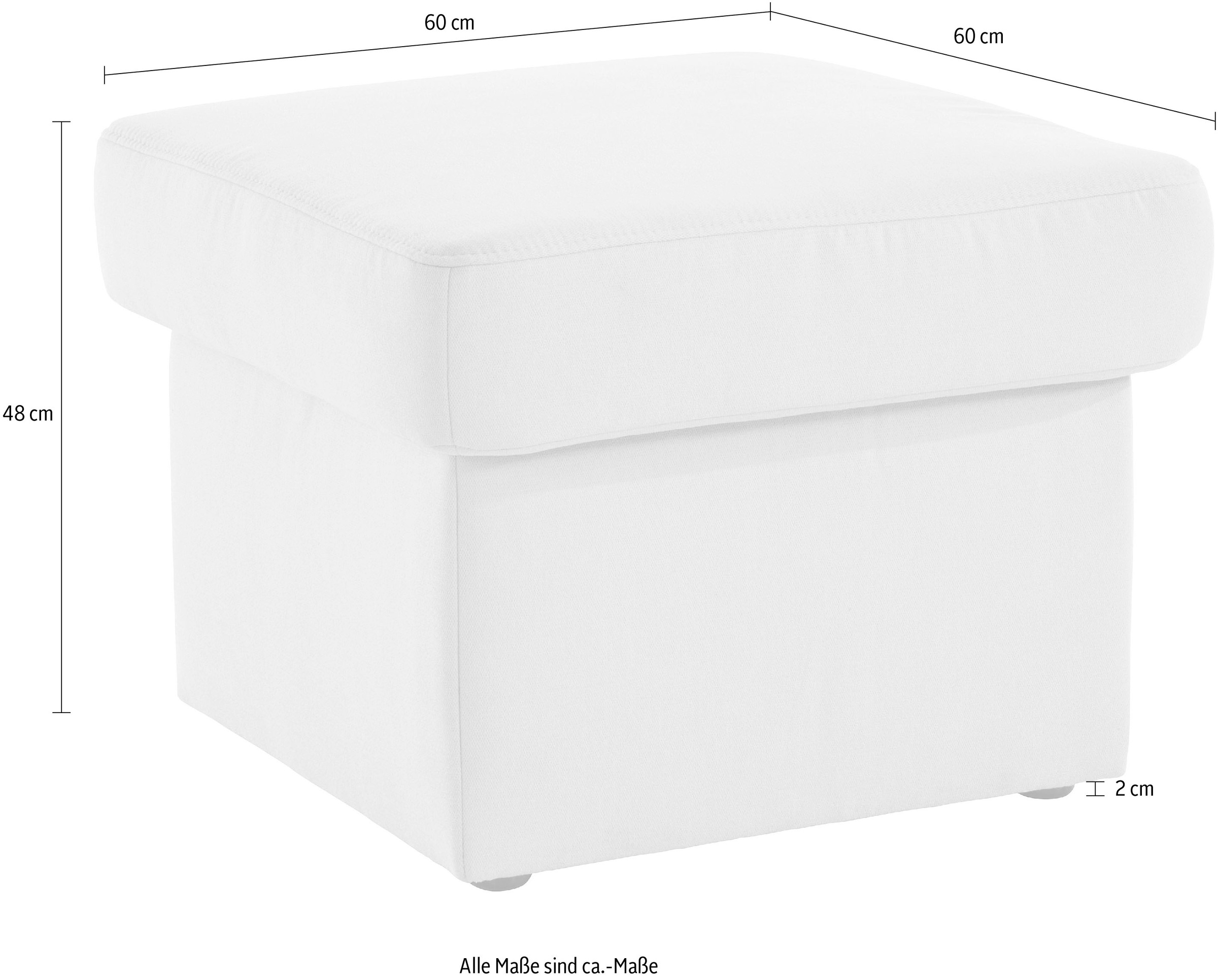 sit&more Stauraumhocker »Melissa« klassisches Design, optional in dem mit Wasser zu reinigendem Bezug
