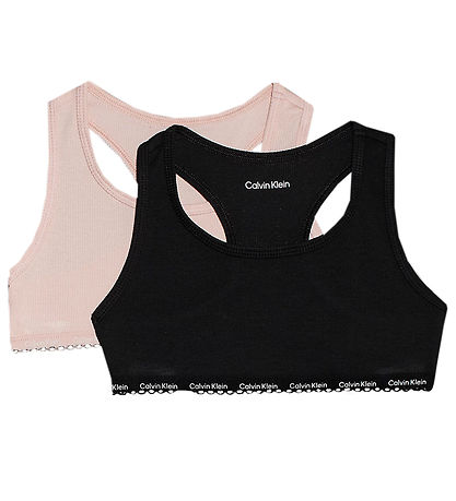 Calvin Klein Toppe - 2-pak - Rosa/Sort