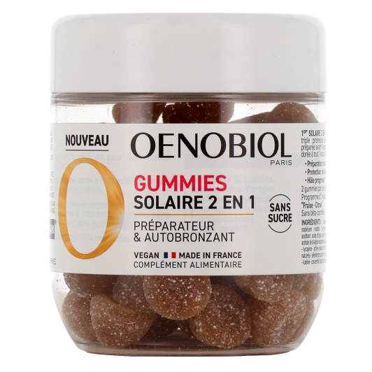 Oenobiol gummies solaire 2 en 1 - Préparateur et autobronzant