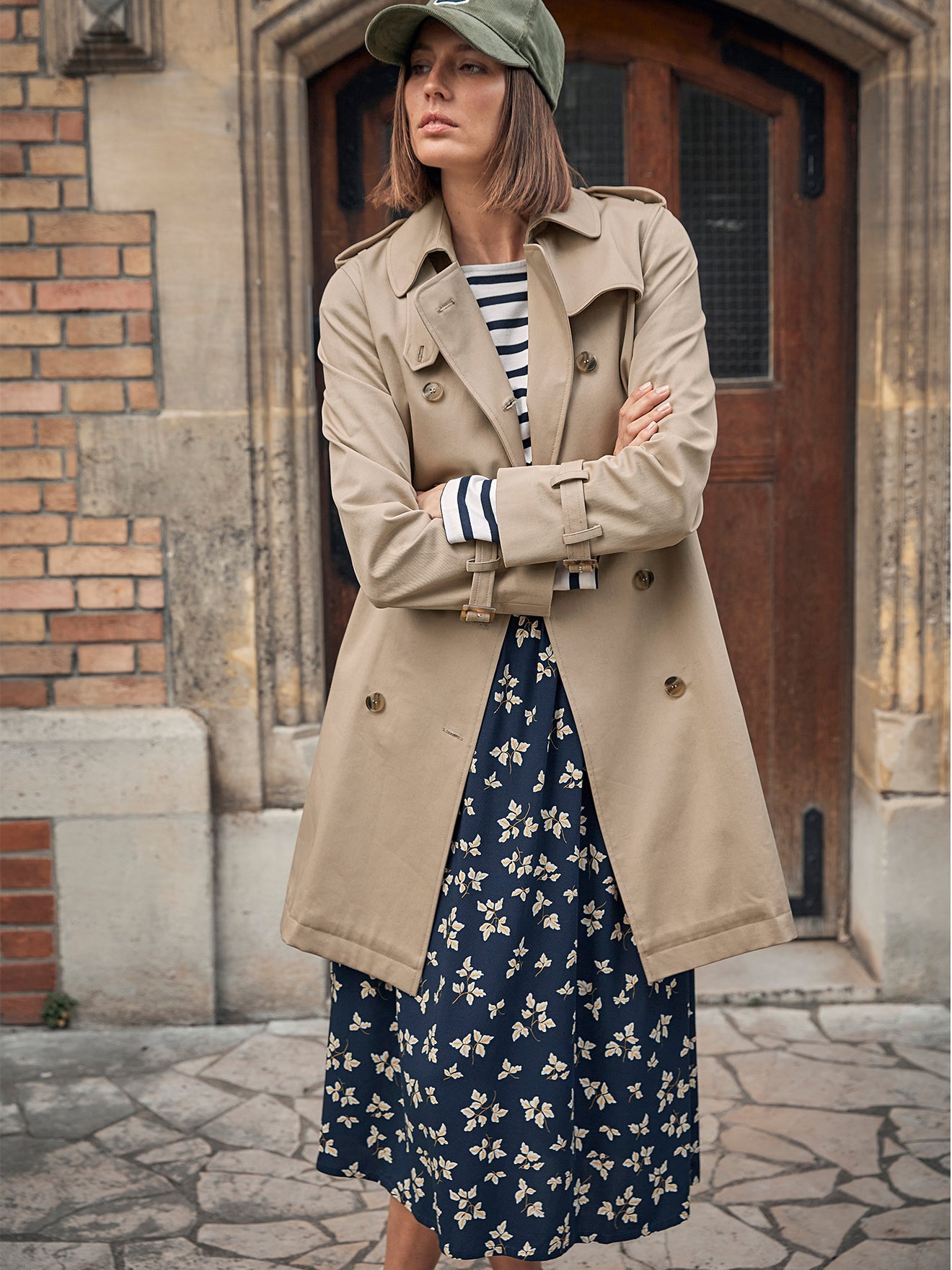 Trench long femme
