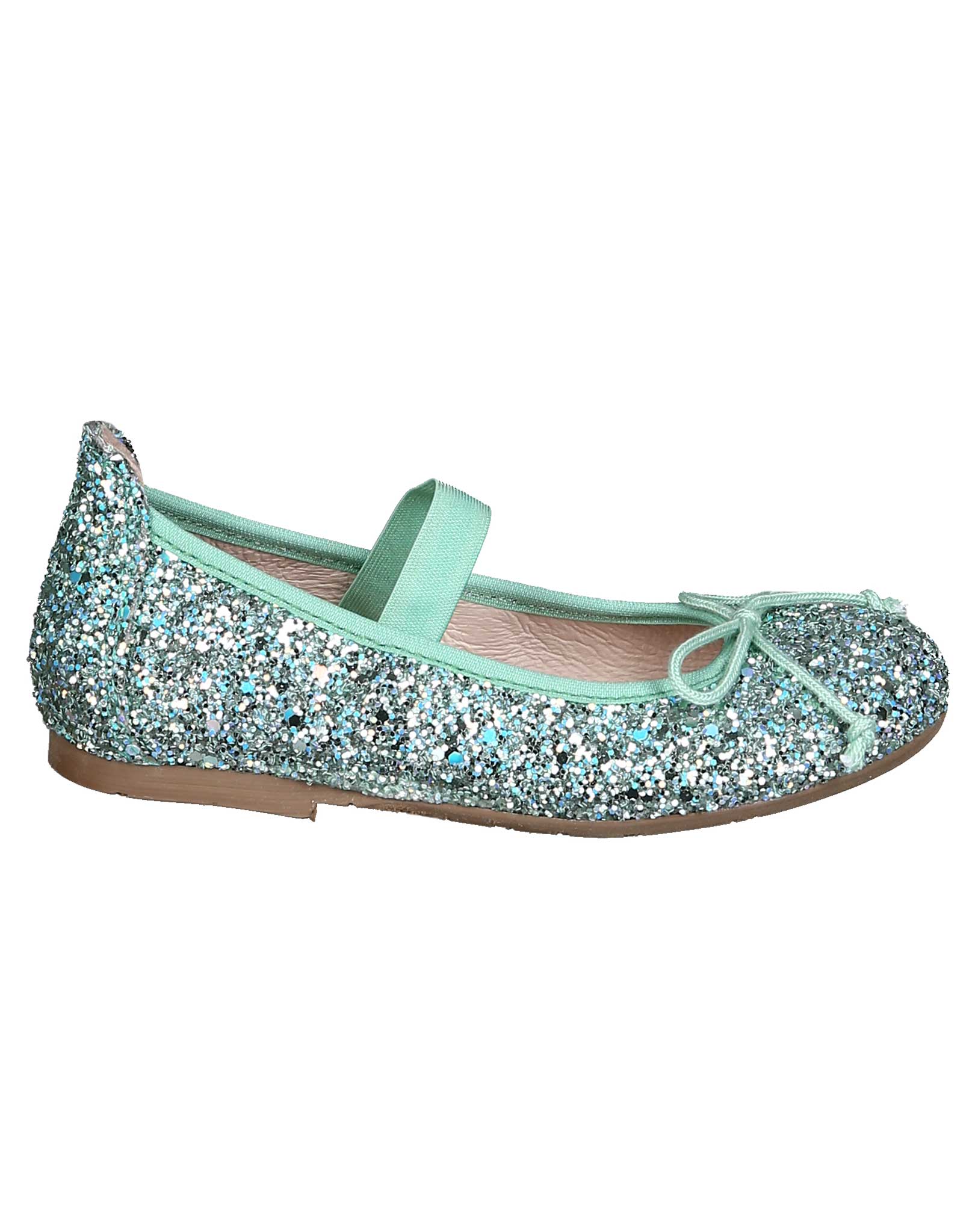 Ballerinas GLITTER in grün